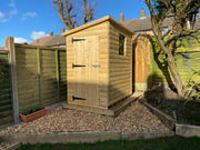 8 x 8 22mm Tanalised Pressure Treated Loglap Pent Shed