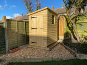 7 x 5 22mm Tanalised Pressure Treated Loglap Pent Shed