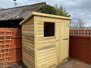 12 x 6 22mm Tanalised Pressure Treated Loglap Pent Shed