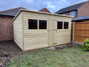 6 x 4 22mm Tanalised Pressure Treated Loglap Pent Shed