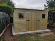 6 x 5 22mm Tanalised Pressure Treated Loglap Pent Shed