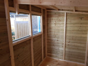 14 x 8 Loglap Combination Greenhouse / Shed