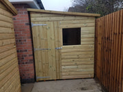 8 x 7 22mm Tanalised Pressure Treated Loglap Pent Shed