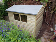 7 x 5 22mm Tanalised Pressure Treated Loglap Apex Shed